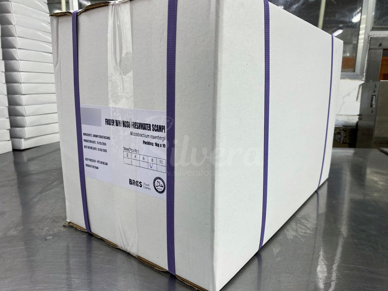 Freshwater scampi carton